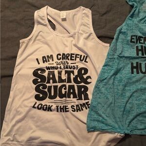 White Graphic Women’s Tank Top